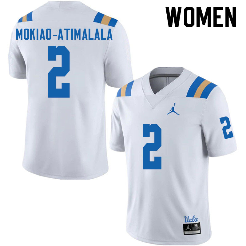 Jordan Brand Women #2 Titus Mokiao-Atimalala UCLA Bruins College Football Jerseys Sale-White